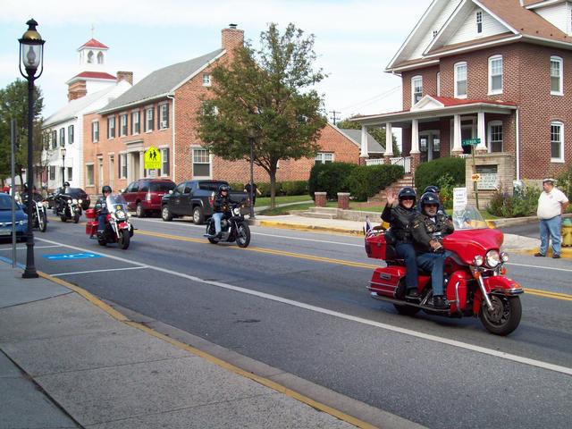 Red Helmet Ride held in conjunction with National Fallen Fire Fighter Memorial Weekend.
