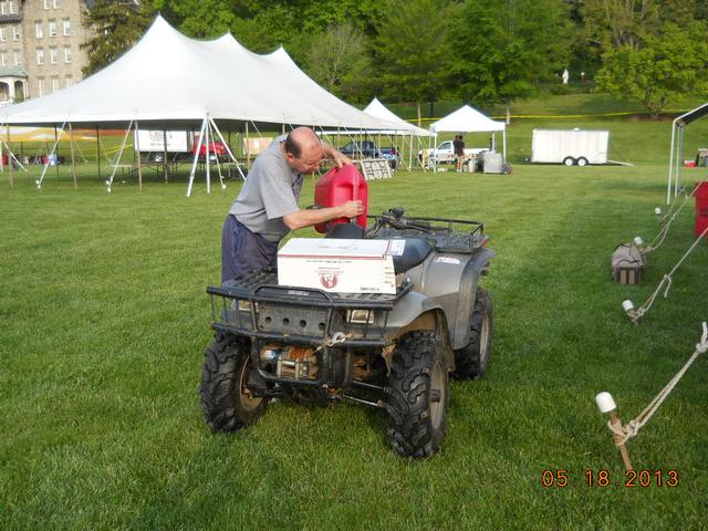 Spring Fling 2013:  Bill Boyd has to do it all.