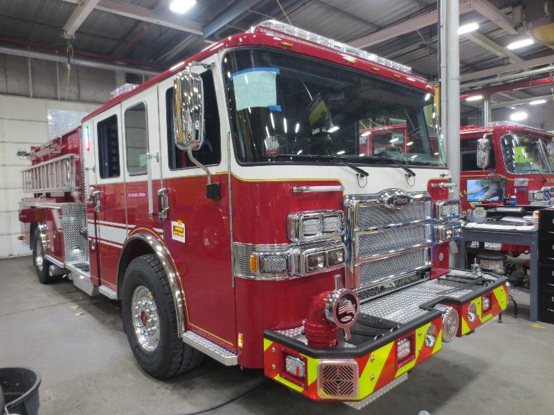 The new Engine 61 in production at Pierce.