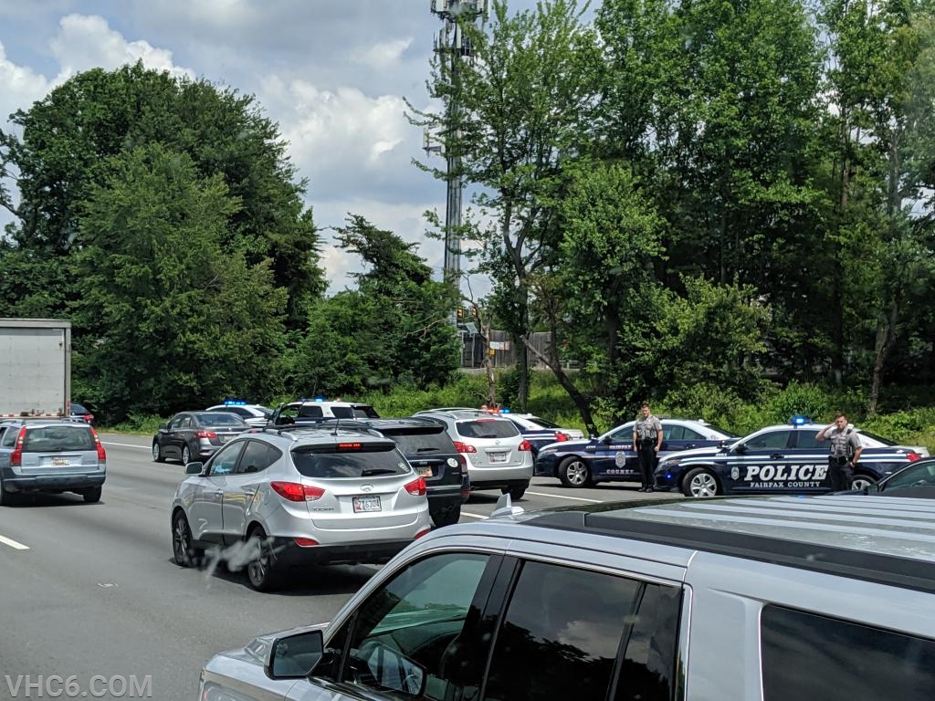 Fairfax County Police along the Capitol Beltway